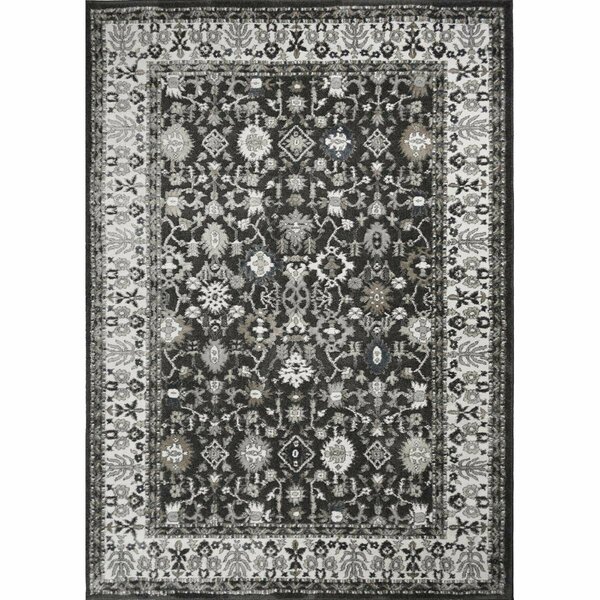 Mayberry Rug 7 ft. 10 in. x 9 ft. 10 in. Rhapsody Harper Area Rug, Charcoal RH9503 8X10